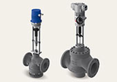 Control valves with electric actuators